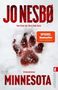 „JO NESBØ“ in großen, roten Buchstaben. Eine blutige Tatze im Schnee. „Kriminalroman MINNESOTA“ unten., Buch
