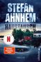 Text: STEFAN AHNHEM, HAUSTAUSCH, EINE NETFLIX SERIE, SPIEGEL Bestseller-Autor. 

Szene: See mit Häusern, bedrohlicher Himmel., Buch