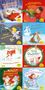 Eine Collage von acht Pixi-Buch-Covern mit weihnachtlichen Themen und bunten Illustrationen., Diverse