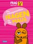 "Die meistgestellten Fragen an die Maus" vor pinkem Hintergrund. Zeichnung: Orange-braune Maus zwinkert., Buch