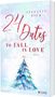 "24 Dates to Fall in Love", Roman von Stefanie Diem. Weihnachtsbaum-Illustration mit Stern auf schneebedecktem Hintergrund., Buch