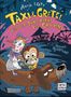 „Anna Lott: Taxi & Gretel und der Jahrmarkt des Grauens.“ Illustration: Mädchen, Affe auf Hund, Jahrmarkt im Hintergrund., Buch