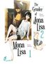 „The Gender of Mona Lisa“, Tsumuji Yoshimura, Nummer 1. Bild einer Figur vor Mona Lisa-Gemälde. Logo unten links., Buch