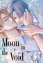 „Moon in the Void“ und „vorläufiges Cover“. Zwei Männer in einer zärtlichen Umarmung, pastellfarbene Töne.