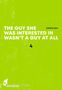 Text: "THE GUY SHE WAS INTERESTED IN WASN’T A GUY AT ALL" und "SUMIKO ARAI". Helles Grün mit weißer Schrift., Buch