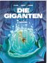 Text: "Lylian Christ Lorien", "Die Giganten", "2 Siegfried". Illustration: Junge unter Wasser mit großen Fischen., Buch
