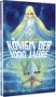 LEIJI MATSUMOTO, KÖNIGIN DER 1000 JAHRE. Blonde Frau in blauem Kleid, Reflexion im Wasser., Buch