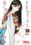 Text: "GIRLFRIEND RENTAL 38 Reiji Miyajima". Illustration: Ein Mädchen mit langen Haaren, hält ein Kissen. Carlsen Manga-Logo unten.