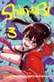 "Shinobi Untercover 3" steht in gelber Schrift. Illustration eines Mädchens mit Brille und rotem Pullover in dynamischer Pose., Buch