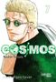 "7 COSMOS", "Ryuhei Tamura", "vorläufiges Cover". Illustration: Mann mit blonden Haaren und grüner Sonnenbrille., Buch