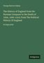 "George Burton Adams. The History of England from the Norman Conquest to the Death of John, 1066-1216; in large print." Ein grünes Cover., Buch