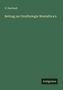 G. Hartlaub: Beitrag zur Ornithologie Westafrica's, Buch