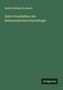 Moritz Wilhelm Drobisch: Erste Grundlehren der Mathematischen Psychologie, Buch