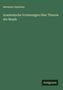 Hermann Oesterley: Academische Vorlesungen über Theorie der Musik, Buch