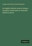 Joseph Lewis Potter: An English-Hebrew Lexicon. Being a Complete Verbal Index to Gesenius' Hebrew Lexicon, Buch