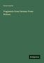 Sarah Austin: Fragments from German Prose Writers, Buch