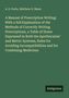 A. E. Foote: A Manual of Prescription Writing: With a full Explanation of the Methods of Correctly Writing Prescriptions, a Table of Doses Expressed in Both the Apothecaries' and Metric Systems, Rules for Avoiding Incompatibilities and for Combining Medicines, Buch