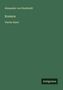 Alexander Von Humboldt: Kosmos, Buch