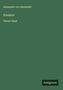 Alexander Von Humboldt: Kosmos, Buch