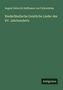 August Heinrich Hoffmann von Fallersleben: Niederländische Geistliche Lieder des XV. Jahrhunderts, Buch