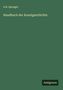 Text: „A.H. Springer, Handbuch der Kunstgeschichte, Antigonos“. Grünes Cover, schlichtes Design., Buch