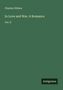 Text: "Charles Gibbon, In Love and War. A Romance, Vol. II." Unten rechts steht "Antigonos". Grüner Hintergrund.