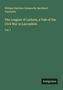 Text: William Harrison Ainsworth, Bernhard Tauchnitz, Titel: The Leaguer of Lathom, Vol. I. Grüner Hintergrund. Logo: Antigonos.
