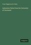"Frank Wigglesworth Clarke: Laboratory Notes from the University of Cincinnati" auf grünem Hintergrund, unten "Antigonos"., Buch