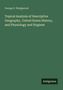 Der Text enthält: "George S. Wedgwood", "Topical Analysis of Descriptive Geography, United States History, and Physiology and Hygiene". Unten rechts steht: "Antigonos". Der Hintergrund ist dunkelgrün.