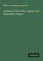 Titel: "A Memoir of John Elder. Engineer and Shipbuilder, Glasgow" von William John Macquorn Rankine. Unten steht "Antigonos".