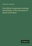 Text: Thomas M. Anderson: “The Political Conspiracies Preceding the Rebellion. Or the True Stories of Sumter and Pickens”, Antigonos. Hintergrund: Dunkelgrün., Buch