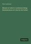 Grüner Hintergrund; Texte: "Peter Lockwood", "Memoir of John D. Lockwood, Being Reminiscences of a Son by his Father", "Antigonos"., Buch