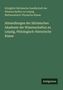 Text: "Königlich Sächsische Gesellschaft der Wissenschaften zu Leipzig Mathemat.-Phys. Klasse. Abhandlungen der Sächsischen Akademie der Wissenschaften zu Leipzig, Philologisch-Historische Klasse." Unten: "Antigonos". Dunkelgrüner Hintergrund., Buch