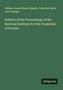Text: "William Jones Rhees, Spencer Fullerton Baird, John Varden - Bulletin of the Proceedings of the National Institute For the Promotion of Science" und "Antigonos". Hintergrund in Dunkelgrün., Buch
