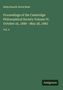 Niels Henrik David Bohr: Proceedings of the Cambridge Philosophical Society Volume IV, October 25, 1880 - May 28, 1883, Buch