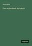 Jakob Mähly: Über vergleichende Mythologie, Buch
