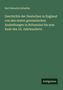 Titel: "Geschichte der Deutschen in England..." 
Autor: Karl Heinrich Schaible 
Logo unten: Antigonos 
Grüner Hintergrund.