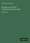 Text: "Adalbert Bezzenberger, Beiträge zur Kunde der indogermanischen Sprachen, Elfter Band". Grünes Cover mit "Antigonos" unten.