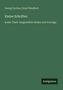 Grüner Hintergrund, Text: "Georg Curtius, Ernst Windisch. Kleine Schriften. Erster Theil: Ausgewählte Reden und Vorträge". Unten steht "Antigonos".