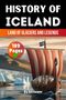 "History of Iceland: Land of Glaciers and Legends", "189 Pages", "By Skriuwer". Illustration eines Wikingerschiffs vor Eisbergen.