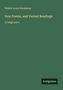 Grüner Hintergrund, oben steht "Robert Louis Stevenson". Mitte: "New Poems, and Variant Readings", "in large print". Unten: "Antigonos"., Buch