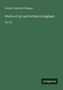 Grüner Hintergrund. Oben steht "Gustav Friedrich Waagen". Darunter "Works of Art and Artists in England Vol. III". Unten "Antigonos"., Buch