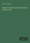 „History of Taxation in Rhode Island to the Year 1790“ von Henry B. Gardner. Unten rechts steht „Antigonos“., Buch