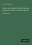 Grüner Hintergrund mit Text: "Francis Parkman, France and England in North America; Pioneers of France in the New World, in large print." Unten rechts ein Logo mit "Antigonos".