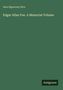 Weißer Text auf dunkelgrünem Hintergrund: "Sara Sigourney Rice" und "Edgar Allan Poe. A Memorial Volume". Unten rechts "Antigonos".