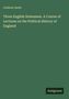 Cover des Buches von Goldwin Smith, Titel "Three English Statesmen," auf dunkelgrünem Hintergrund. Unten rechts "Antigonos".