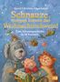 "Schnauze, morgen kommt das Weihnachtsschwein! Eine Adventsgeschichte in 24 Kapiteln." 
Illustration: Hund, Schwein, Katze mit Geschenken.