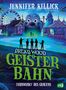 "Jennifer Killick; Dread Wood Geisterbahn: Jahrmarkt des Grauens." Silhouetten vor einem gruseligen Jahrmarkt mit Clownseingang., Buch