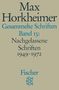 Max Horkheimer: Gesammelte Schriften in 19 Bänden, Buch, Buch