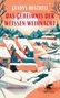 Texte: "Gladys Mitchell", "Das Geheimnis der weißen Weihnacht", "Kriminalroman". Illustration: Winterlandschaft mit Häusern, Schnee., Buch